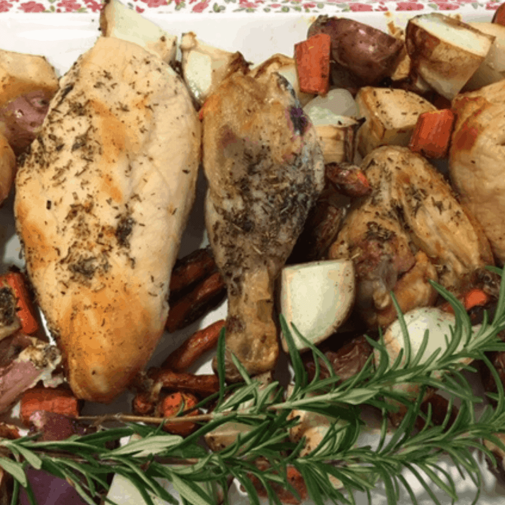 Baked Chicken and Vegetables