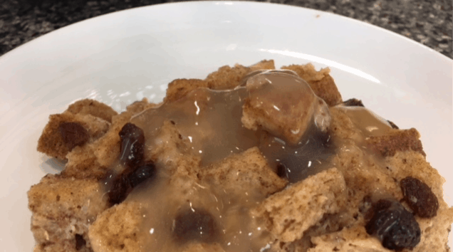 Bread Pudding with Vanilla Sauce