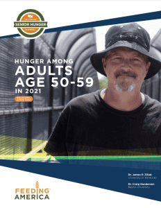 Hunger among adults age 50 to 59