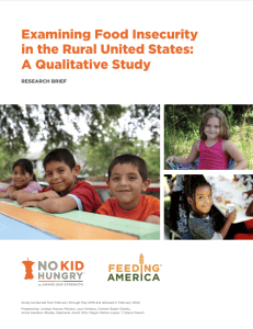 Rural Hunger in America