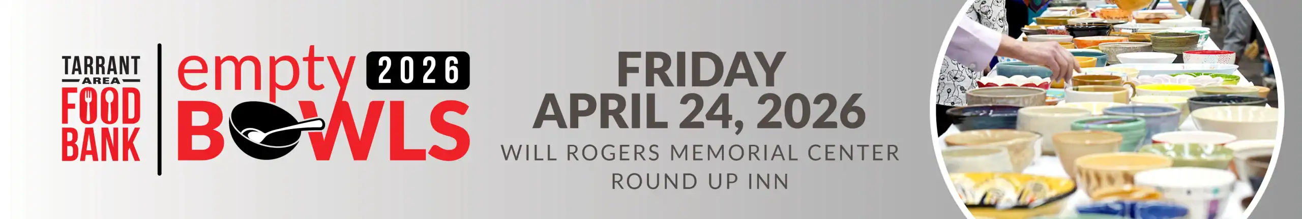 Empty Bowls 2026 Banner